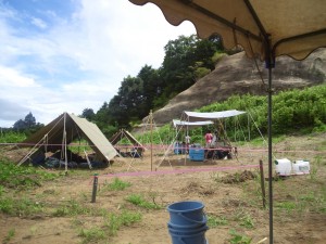 2012キャンプサイト設営